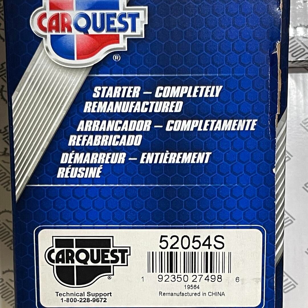 CARQUEST 52054S Starter and Related Components - REMANUFACTURED