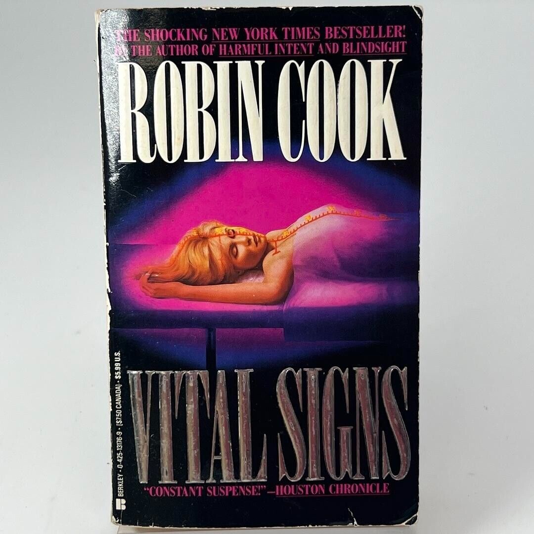 Dr. Marissa Blumenthal Book 2: Vital Signs by Robin Cook 1991 HARDCOVER BOOK