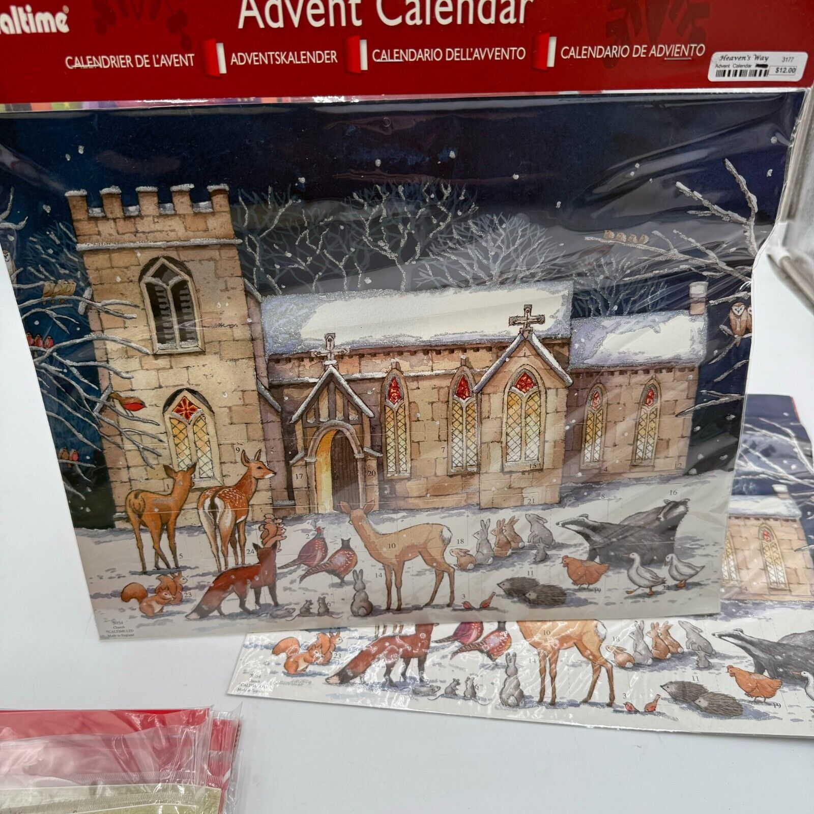 12 Various Advent Calendars Christmas Tree Jesus Charlie Brown Love Animals City