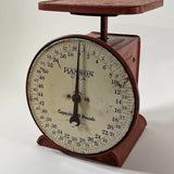 Vintage Red Hanson 60lb Utility Scale - Made in the USA