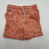 2 Pairs Kids Shorts Lucky Brand Summer Tan Orange Leave Navy Blue Todder Size 3T