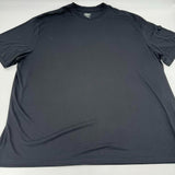Haggar Mens Stretchy Crewneck Relaxed Short Sleeve T-Shirt Solid Gray Size XL