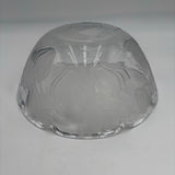 Fifth Avenue 12” Frosted Crystal Glass Bowl