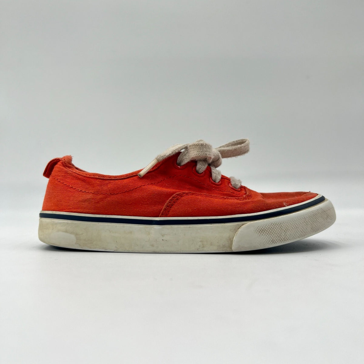Old Navy Hot Tamale Red Cavas Lace Up Shoe Casual Sneakers Kids Size 13.5C US