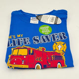 Large Youth Kerusso Blue Red Jesus Glow in the Dark John 3,16 T-Shirt NWT