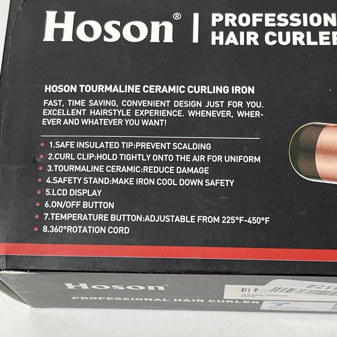 Hoson Tourmaline Ceramic Professional Hair Curling Iron FAST & CONVENIENT