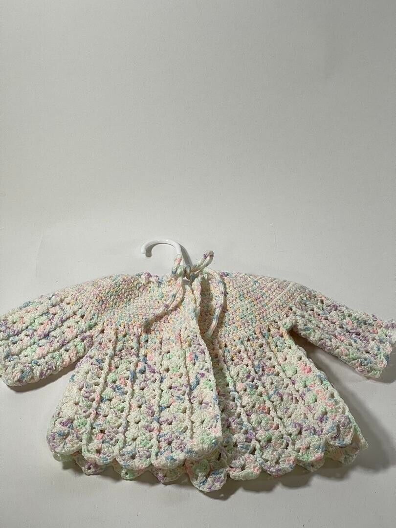 Beautiful Knitted Baby Girls Sweater - Size Unknown Unbranded