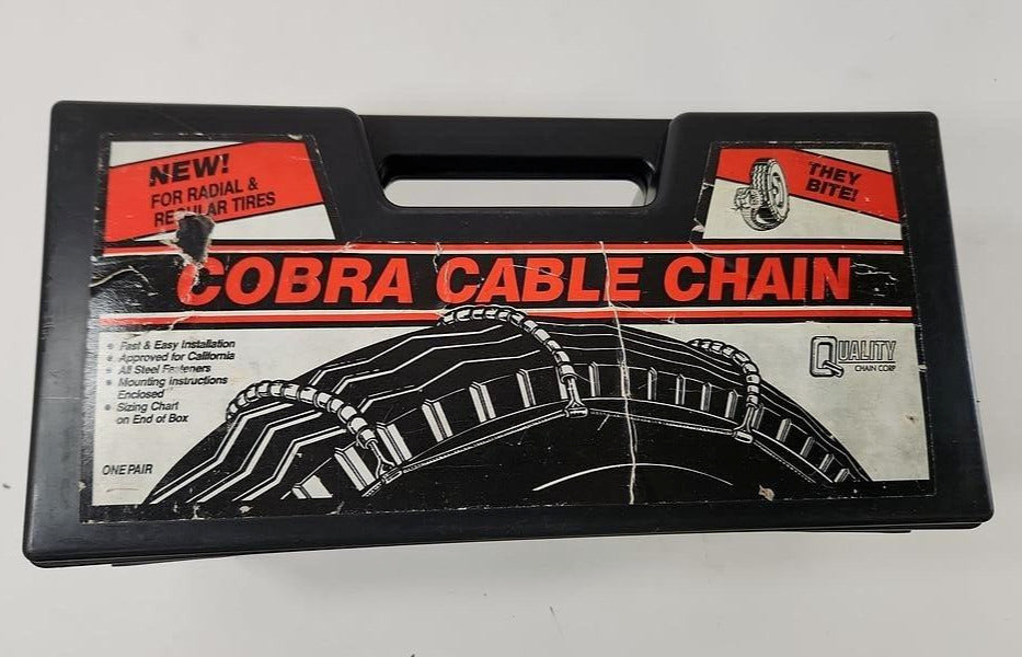 Quality Chain Corp Cobra Cable Tire Chain 1026 One Pair - FAST & EASY INSTALL