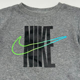 2 pc Nike Activewear Outfit Sweatshirt Sweat Pants Green Blue Logo Size 3T