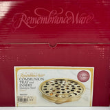 Rememberance Ware Comnunion Drink Tray & Cover Stainless Steel Brass Gold NIB