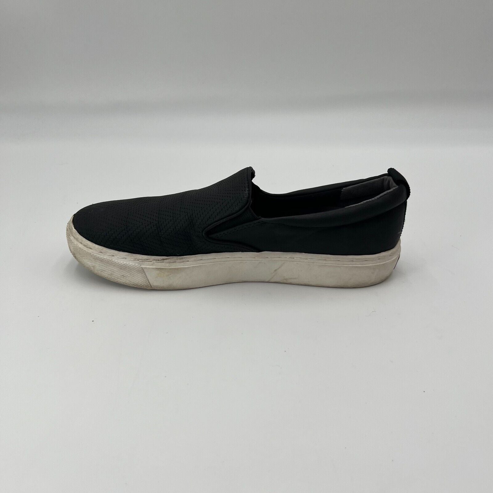 Dr Scholls Comfort Shoes Be Free Energy Tech Slip On Black Leather Womens Size 8