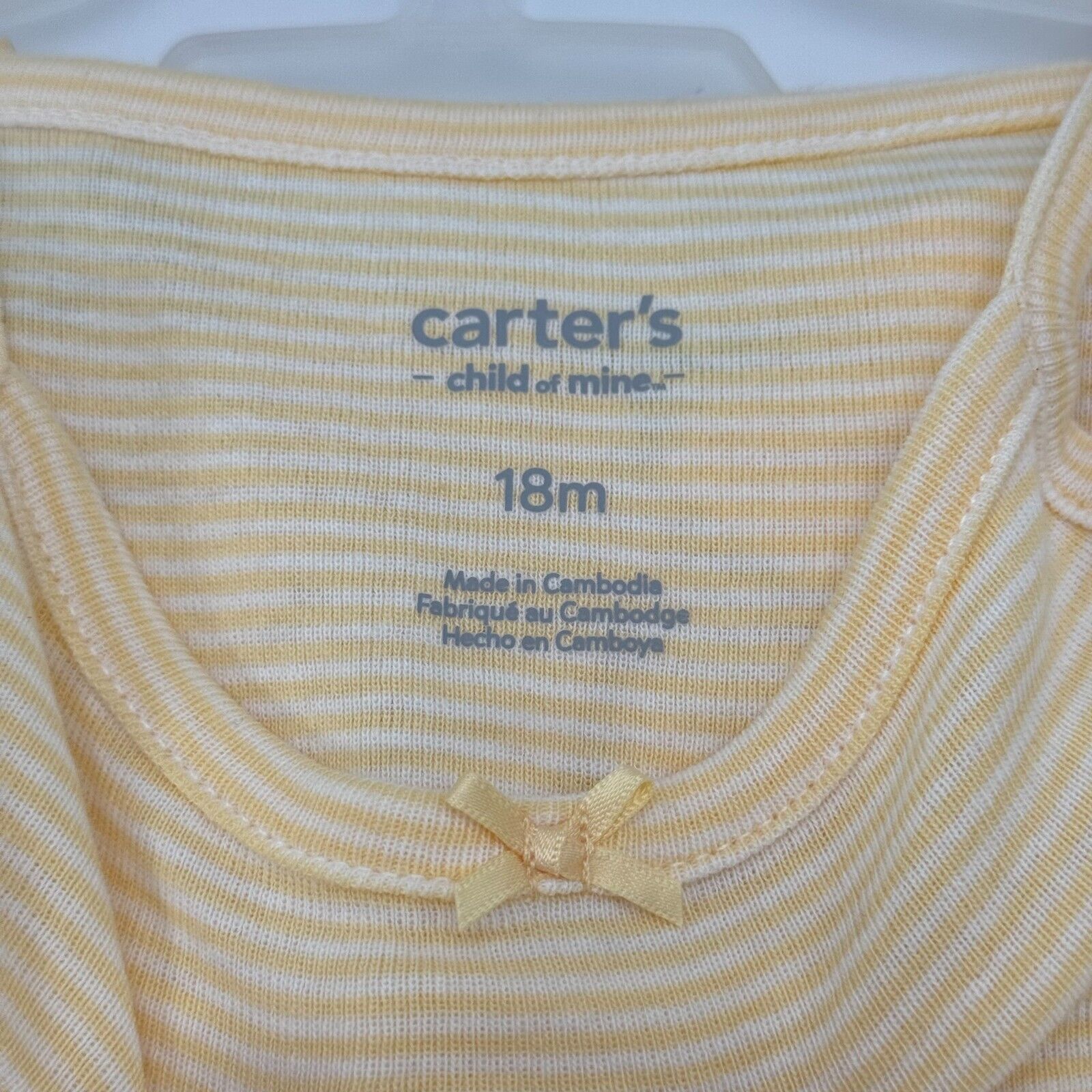 Set of 2 Carters 3 Piece Outfits Pink Yellow Floral Bodysuit Shorts Size 18M NWT