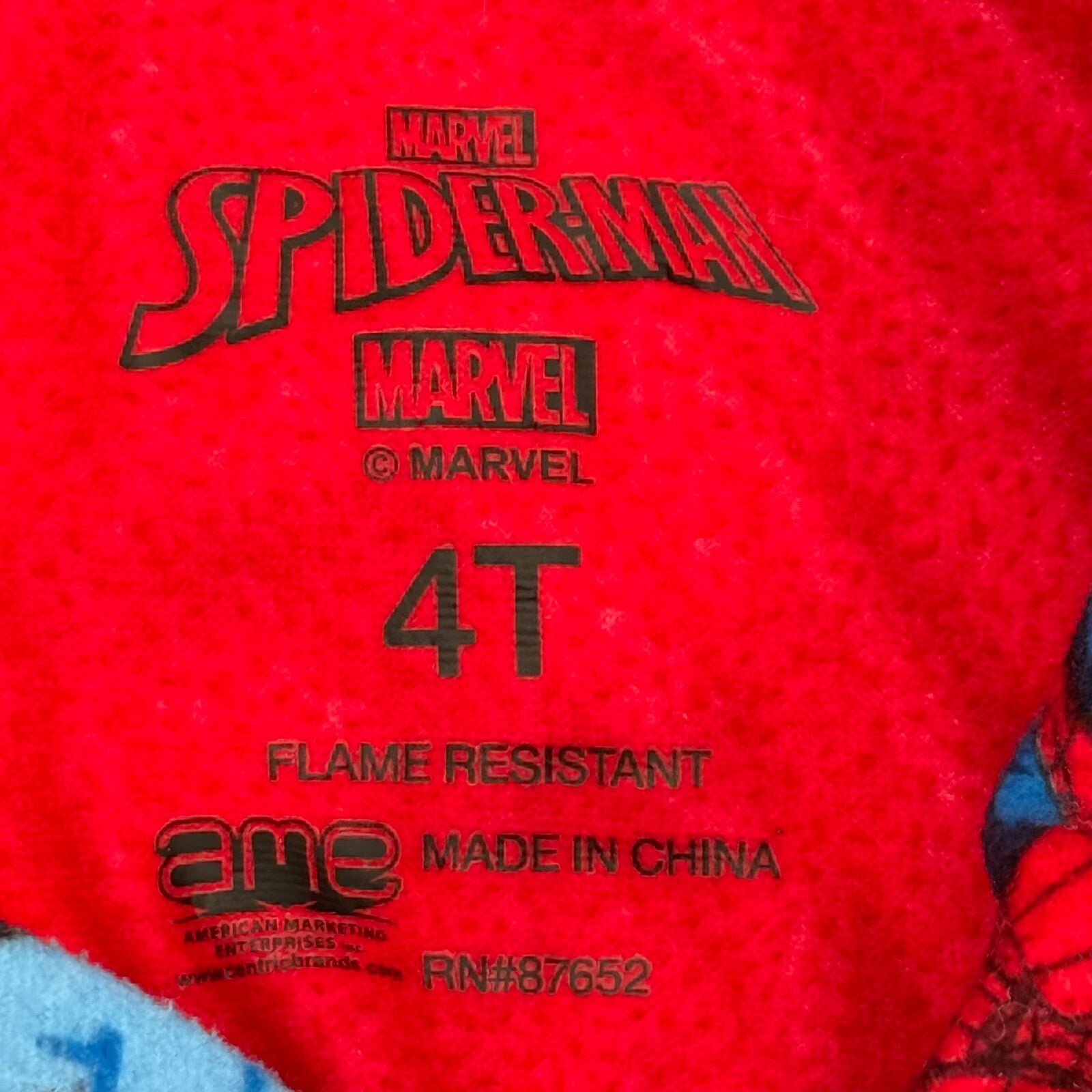 Lot of 2 Toddler Pajamas Disney Marvel Spider Man Shirt Moon Stars Blue FullZip