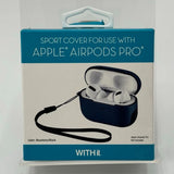 WITHIT SPORT COVER FOR APPLE AIRPOD PRO BLUESTONE & BLACK - SOFT SHOCK ABSORBENT