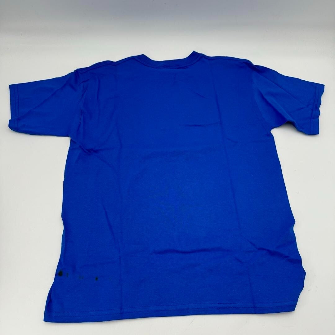 Large Youth Kerusso Blue Red Jesus Glow in the Dark John 3,16 T-Shirt NWT
