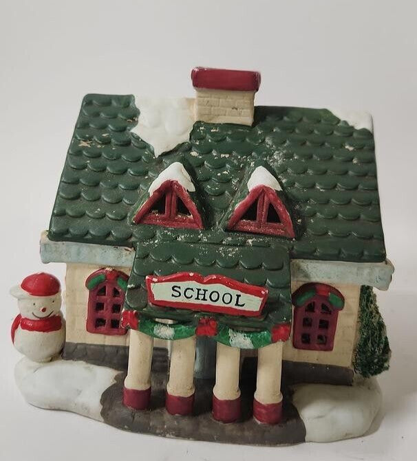 Lot of 4 Vintage Ceramic Christmas Decor, Seasonal Specialties, Lefton, Motrix