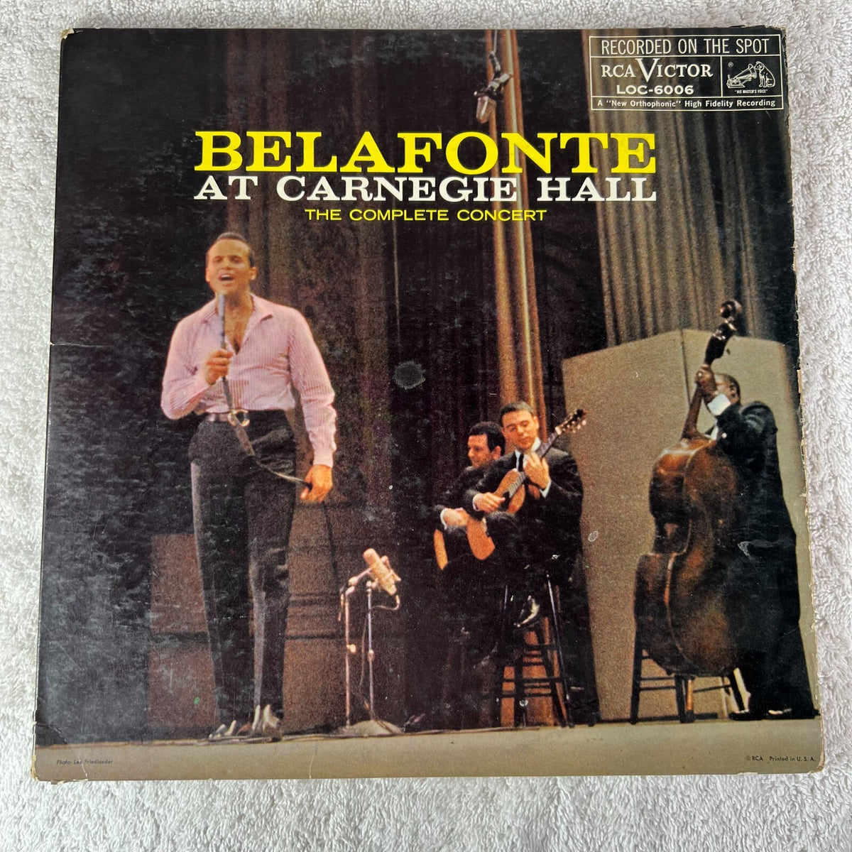Belafonte At Carnegie Hall - The Complete Concert 2 Vinyl LP RCA LSO 6006 (2)