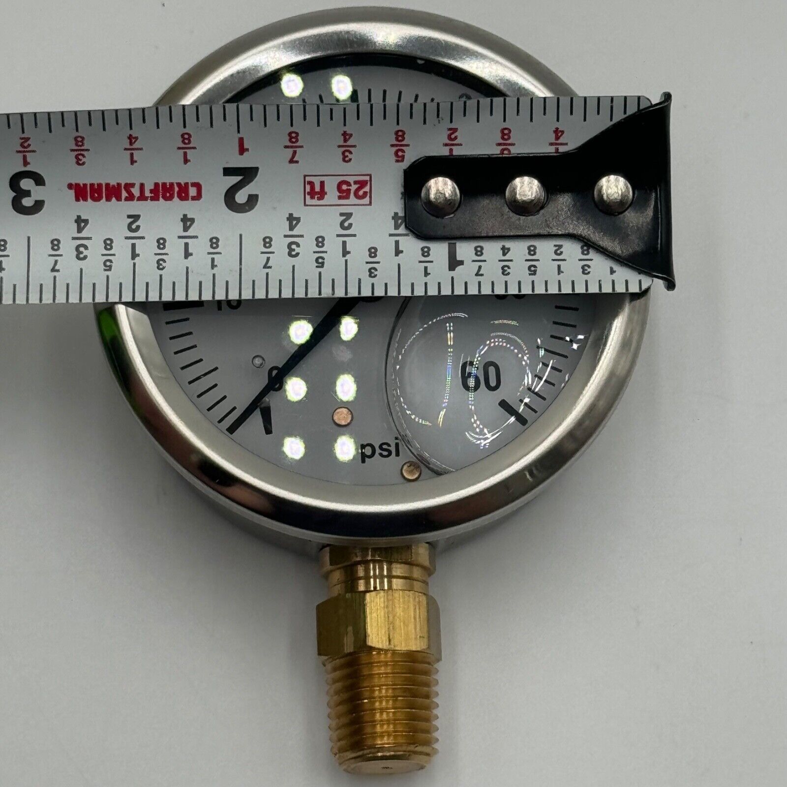 Dynamic Fluid Components Pressure Gauge CF1P-004A 0-60psi 1/4” NPT Bottom Mount