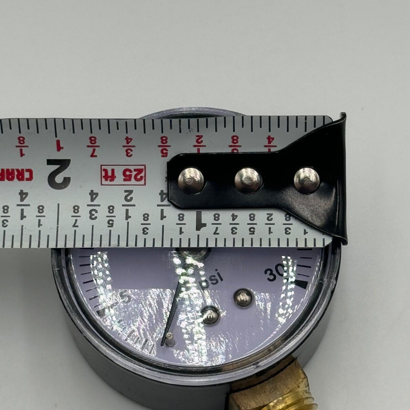 Precision Pressure Gauge SG302 0-30psi 1/2” Bottom Mount Thread 2” Face NIB