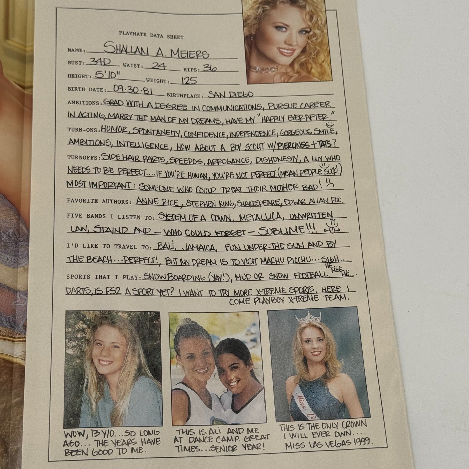 Playboy Magazine Featuring 4 Iconic Cover Girls - Two 1990s & Two 2000s RARE