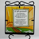 2pk 22in Metal Black Yard Stake Stained Glass Sign Remembering My Pet Memorial N