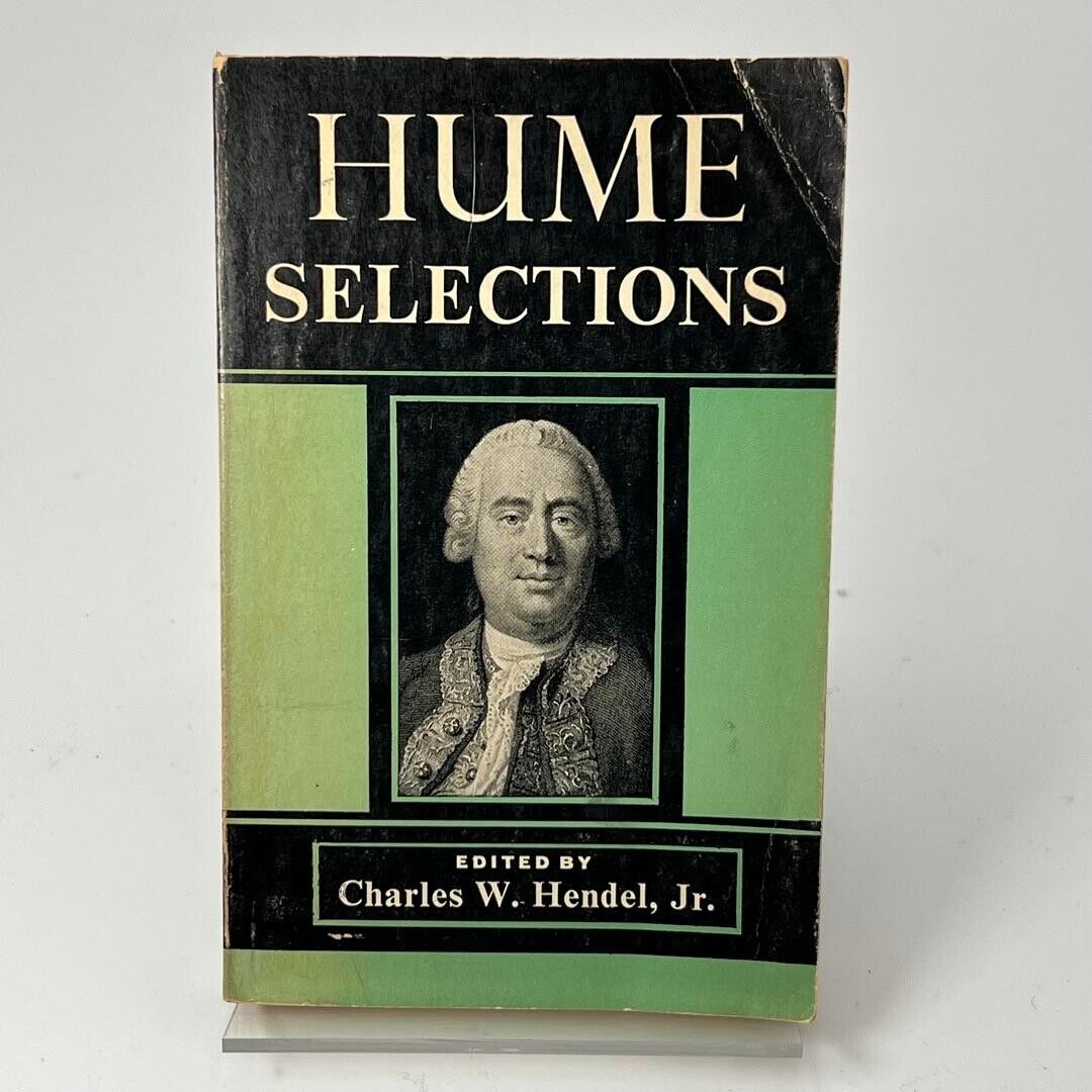 Hume Selections 1955 Charles W Hendel Jr Charles Scribner’s Sons Paperback