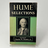 Hume Selections 1955 Charles W Hendel Jr Charles Scribner’s Sons Paperback