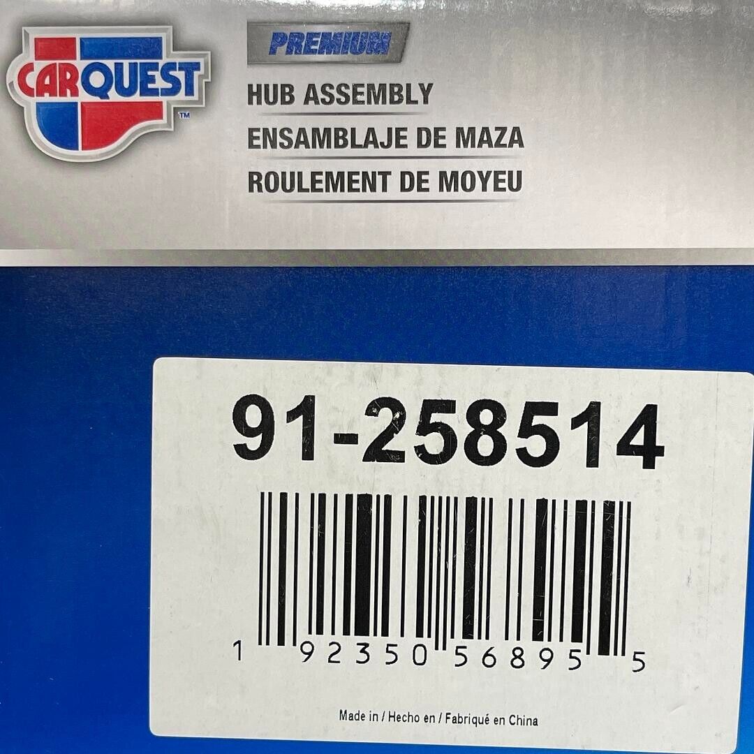Carquest Premium 91-258514 Hub Assembly With Wheel Bearing