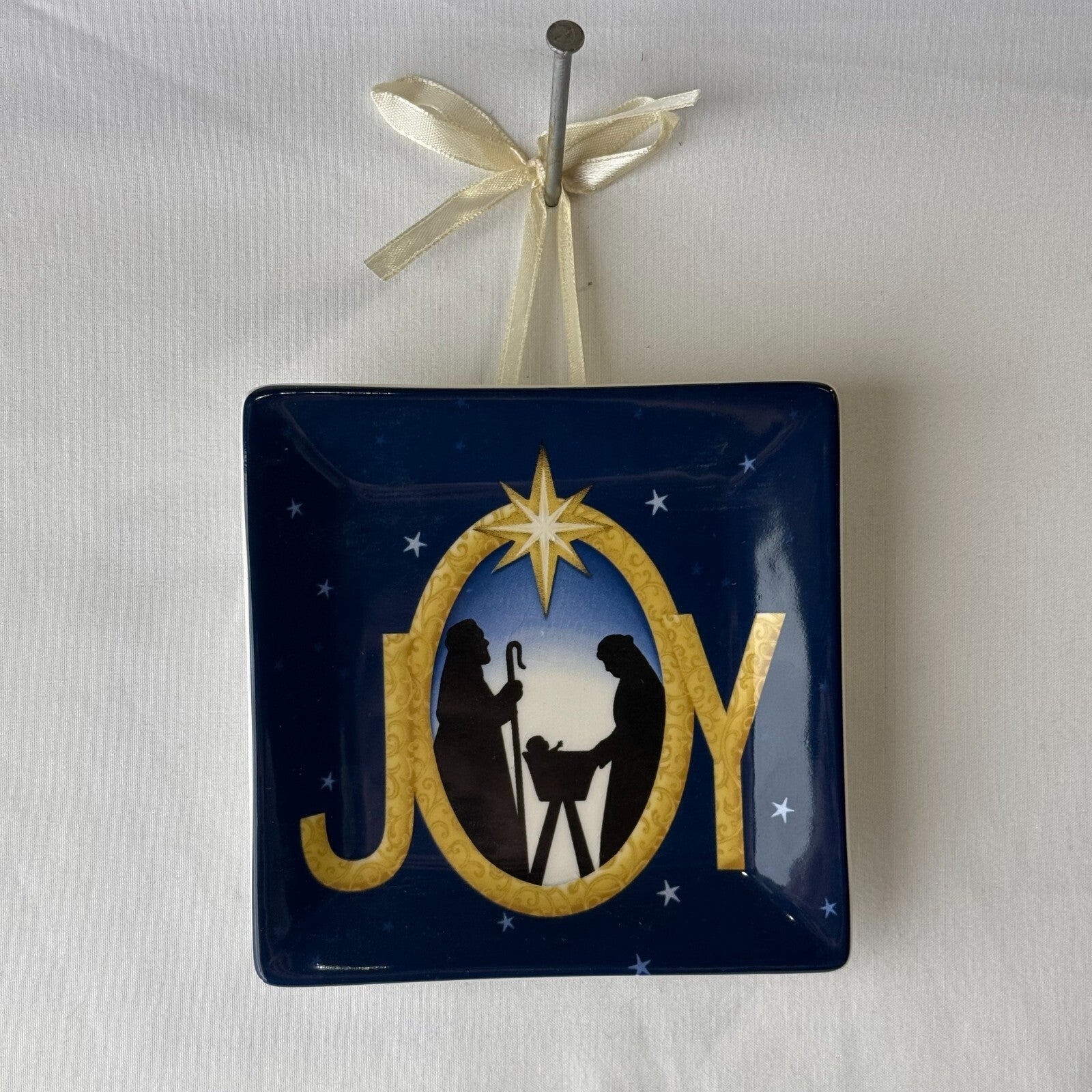 Manual Set of 4 High Quality Ceramic Decorative Square Hanging Plates