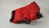 Multifunctional Rolling Backpack Vibrant Red Multi-Pockets Travel Bag Unisex