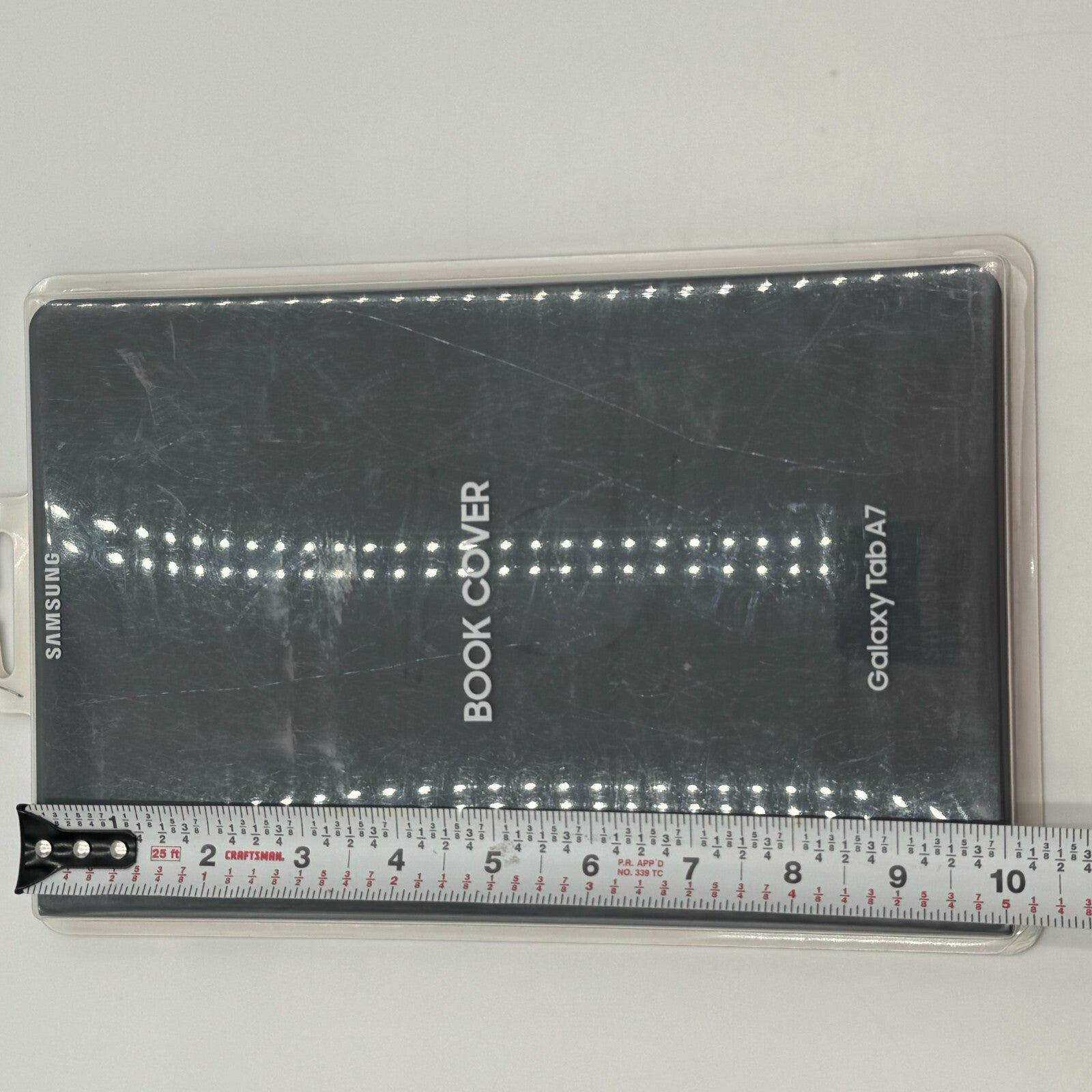 Genuine OEM Samsung Galaxy Tab A7 Book Cover Gray Folio Case Stand