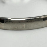 4pk Milagros Insperational Jewelry Black Rubber Stainless Steel Bracelet NWT