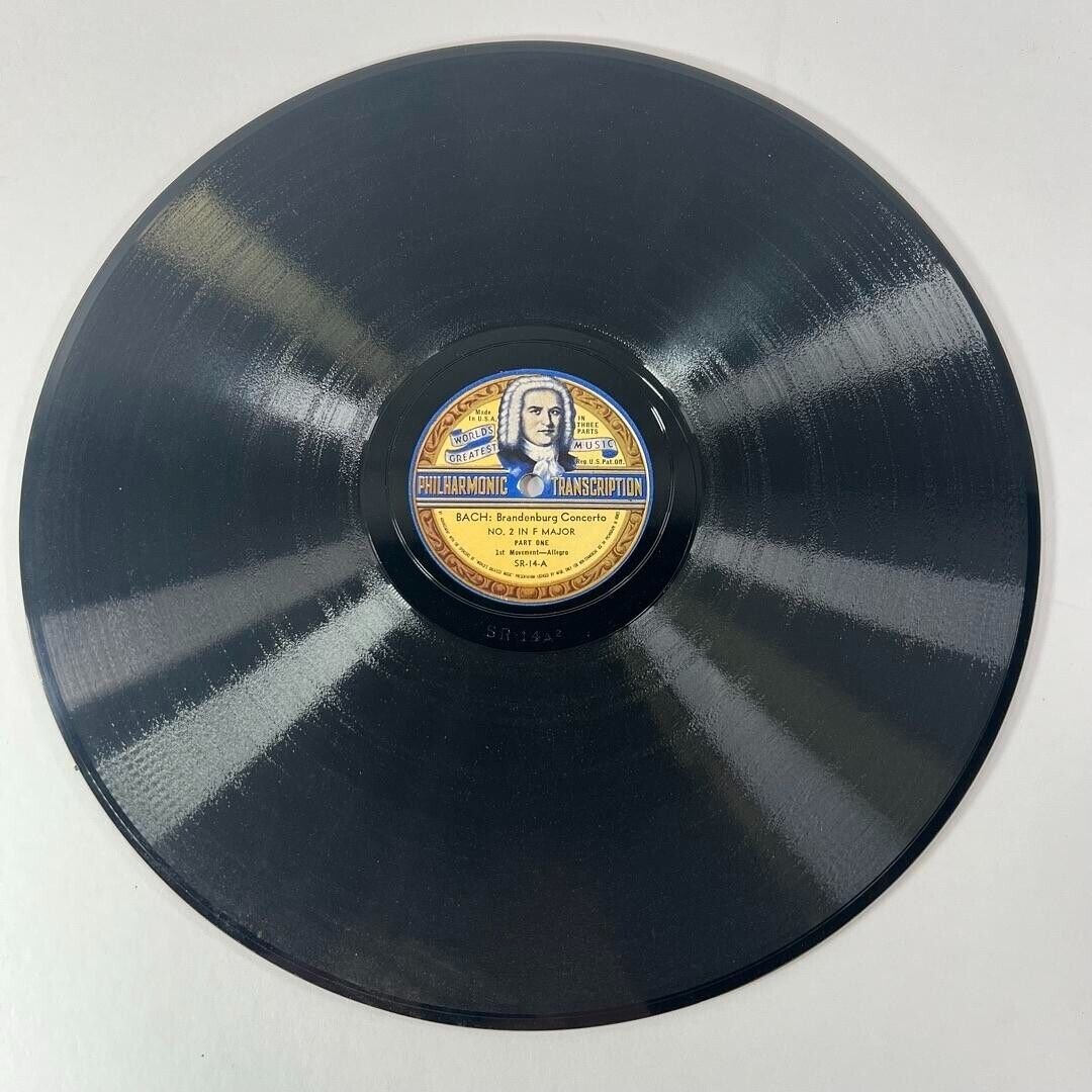 World's Greatest Music - Bach Brandenburg Concertos Nos. 2 & 3 - 78 rpm Vintage