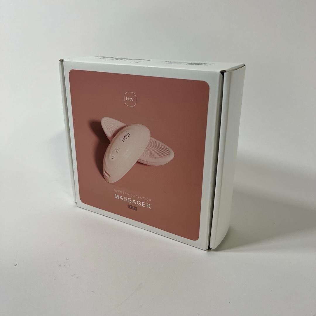 NCVI 2 Pack Ergonomic Silicone Battery Powered Warming Lactation Massager