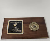 Beautiful Walnut Plaque 18x10 - 2001 Yth Ntnl. Championship Horse Show Arabian