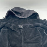 ZeroXposur Womens Wooly Full Zip Hooded Jacket Fuzzy Winter Fall Black Size L