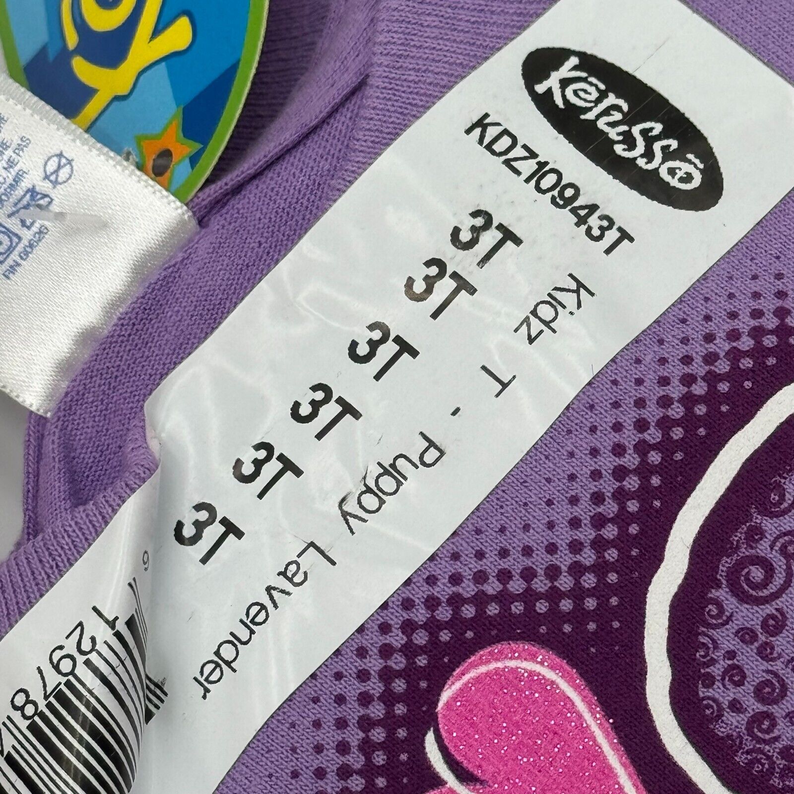 3T Toddler Kerusso Lavendar Purple Poodle Jesus Love John 3,16 Kids T-Shirt NWT