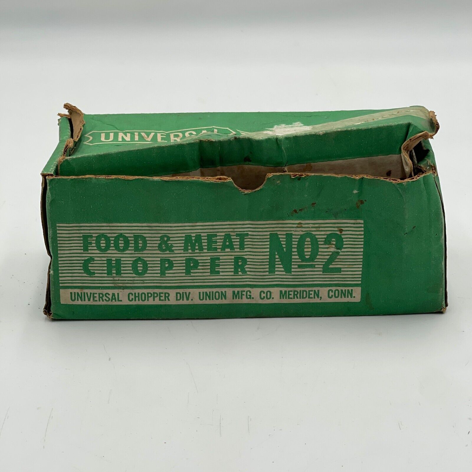 Vintage Universal Food and Meat Chopper No 2 in Original Box Parts Included