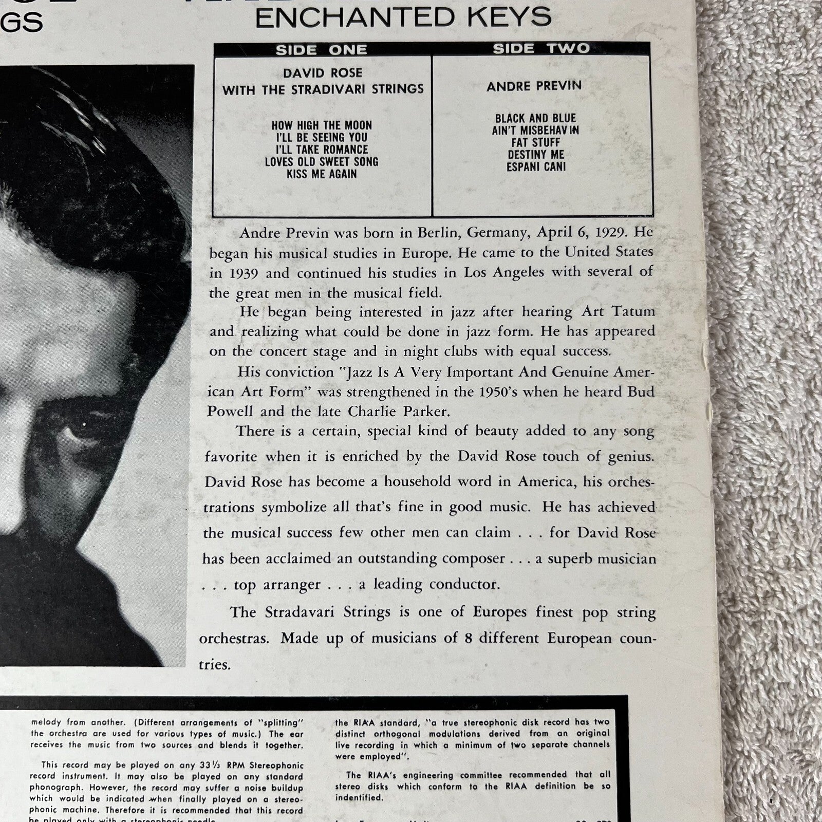 David Rose With The Stradivari Strings & André Previn Vibrant Strings MW124-116