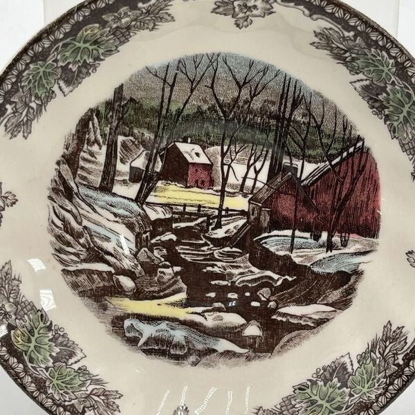 Vintage JOHNSON BROS FRIENDLY VILLAGE 5.5" Dessert PLATE