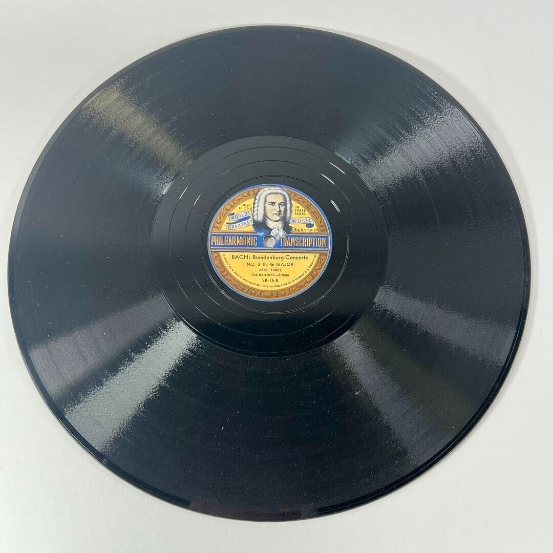World's Greatest Music - Bach Brandenburg Concertos Nos. 2 & 3 - 78 rpm Vintage