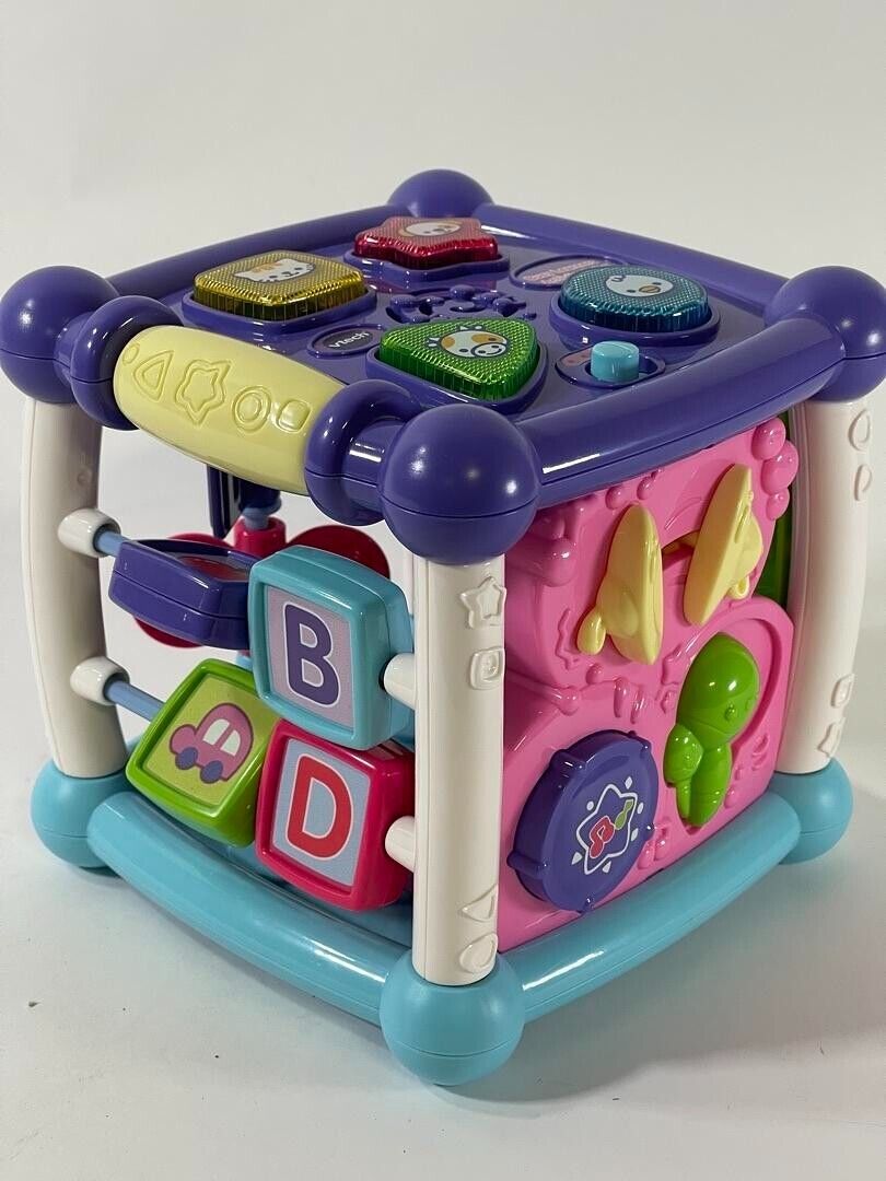VTech Busy Learners Activity Cube Interactive Toy with Engaging Sound - WORKING
