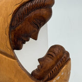 Madonna & Child 8x6 Solid Wood Wall Plaque Based on Catholic Italian Renaissance