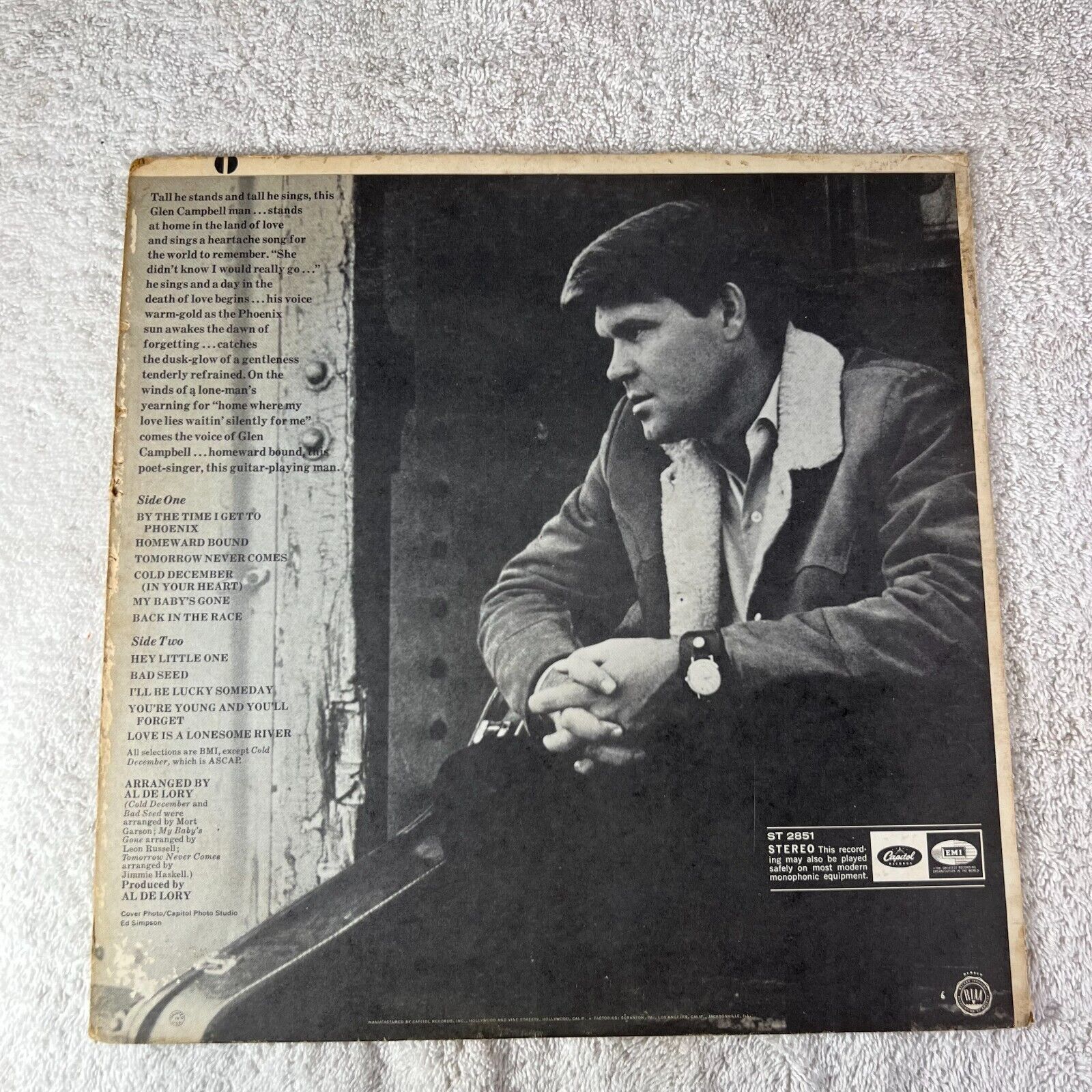 Glen Campbell – By The Time I Get To PhoeniX Vinyl LP Capitol Records – T 2851
