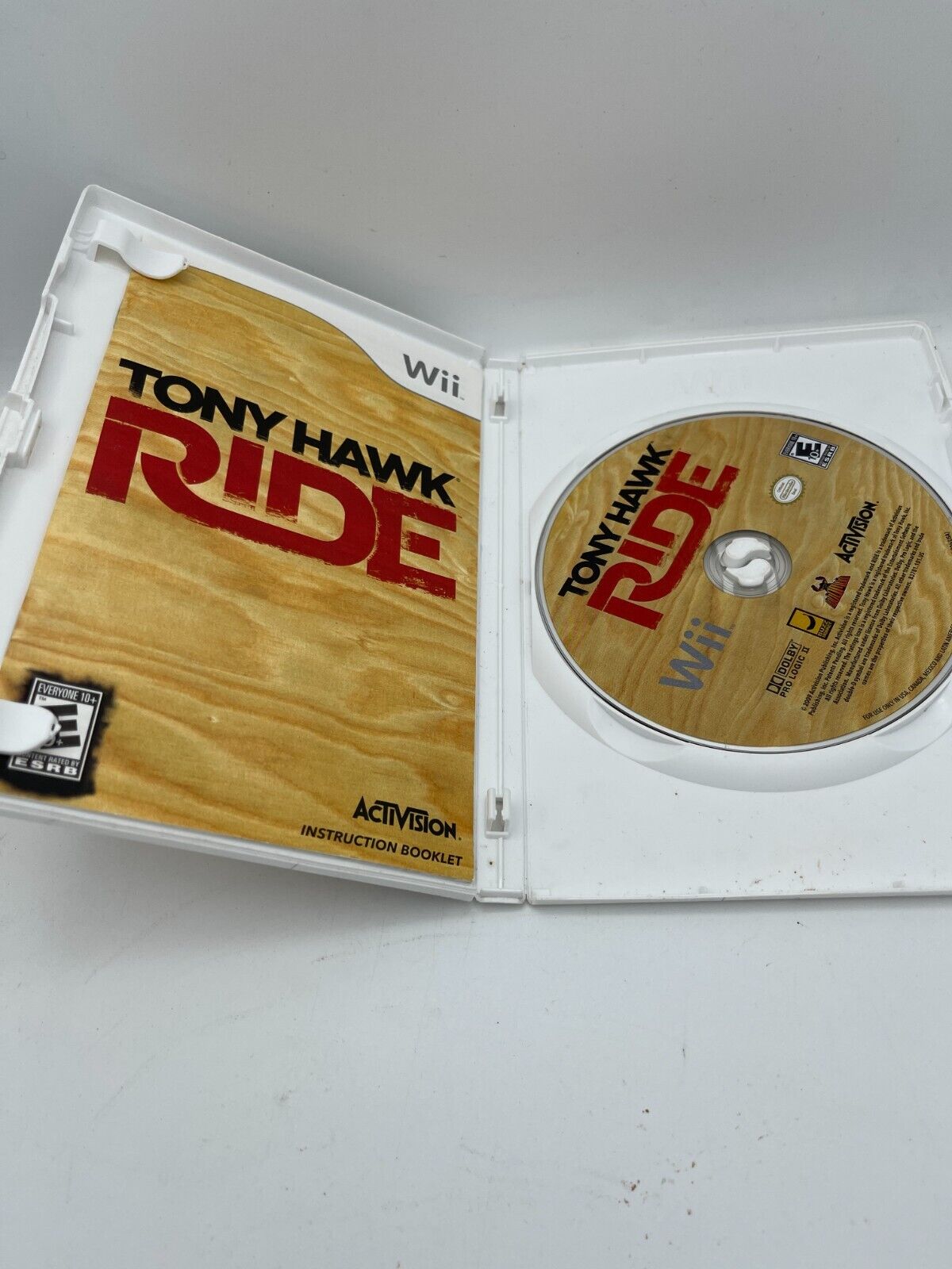 Wii Activision Tony Hawk Ride Video Game - COMPLETE SET WITH CASE AND MANUAL