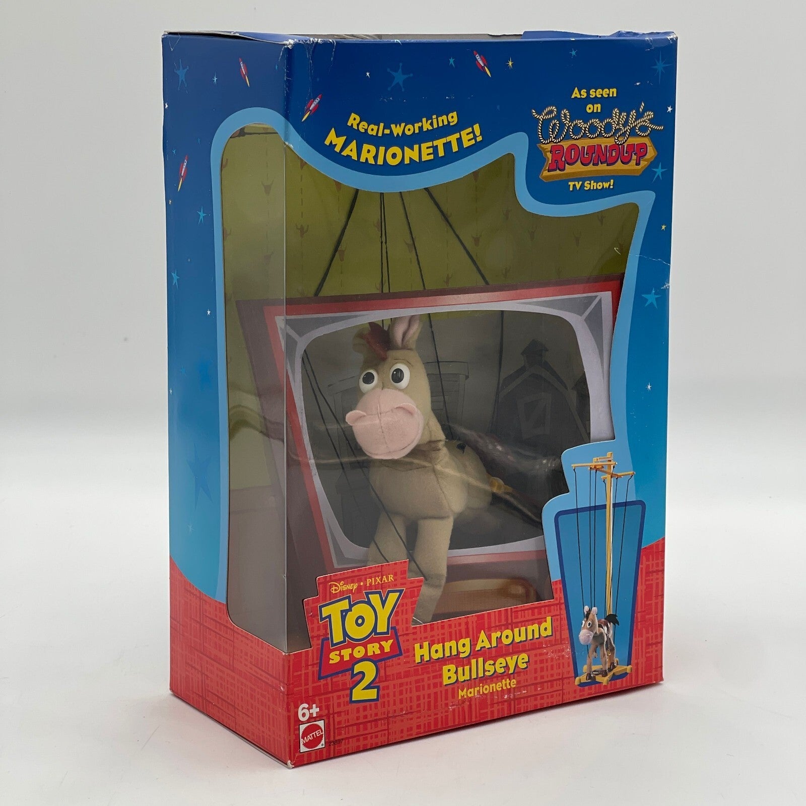 Disney Toy Story 2 HANG AROUND WOODY and BULLSEYE Marionette NOB by Mattel 1999
