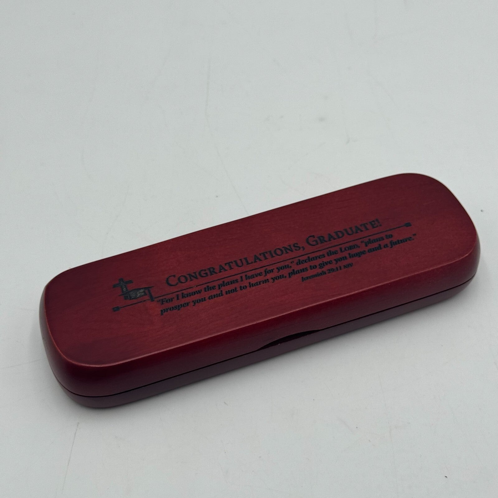 Solid Wood Cherry Case Decorative Fancy Matching Pen Graduation Gift New