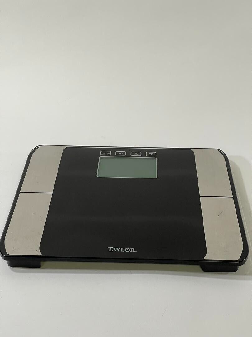Taylor Body Fat Digital Scale LCD Display Black Model #:  5761BF
