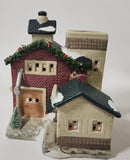 Lot of 4 Vintage Ceramic Christmas Decor, Seasonal Specialties, Lefton, Motrix