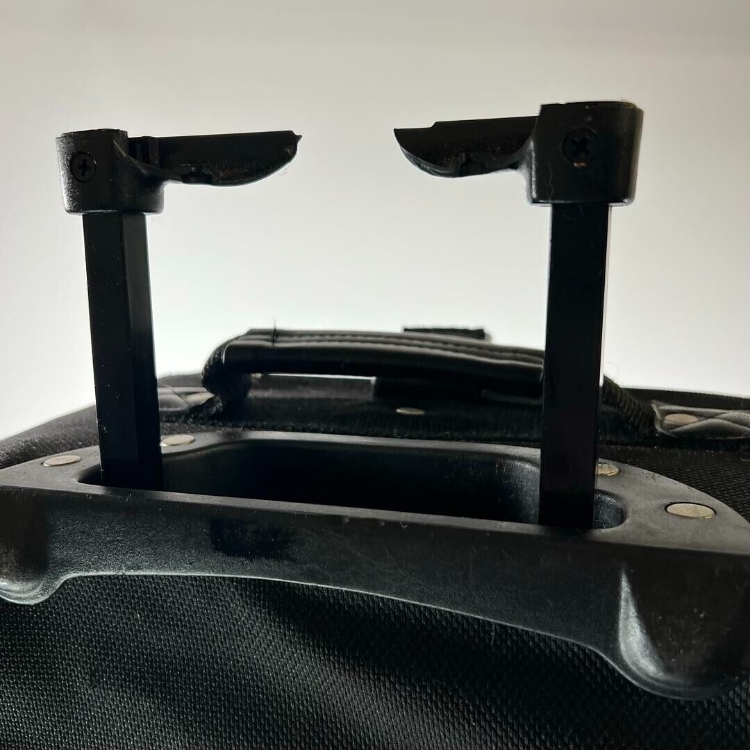 Atlantic 2 Wheel  Multiple Pockets Solid Black Travel Suitcase Unisex Size 22"